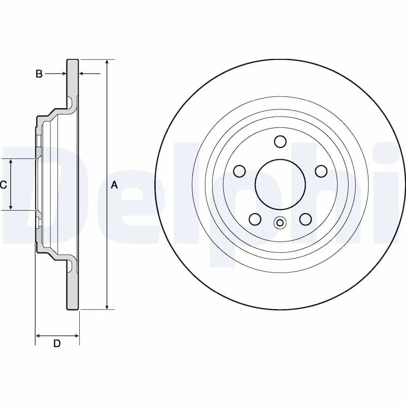 DELPHI BG4754C Fren Diski 1664230012 uygun fiyat hızlı kargo
