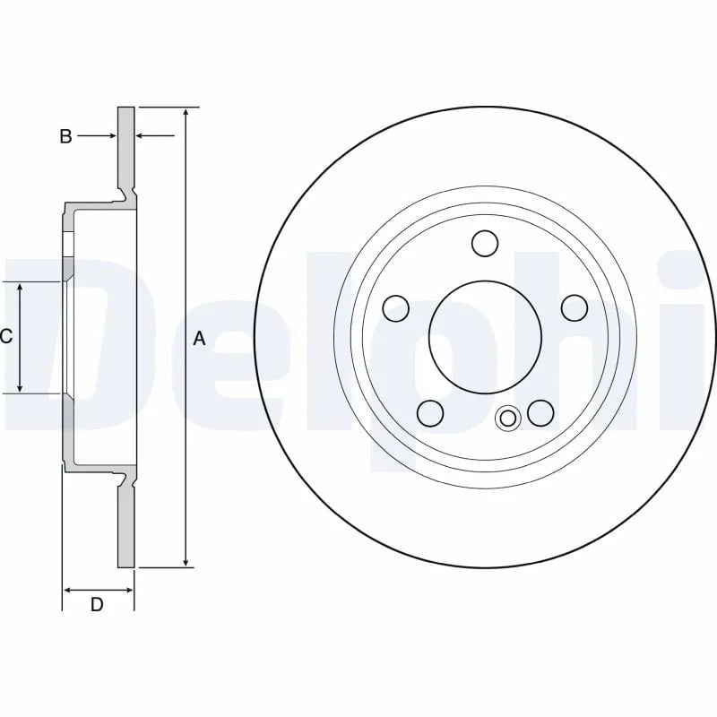 DELPHI BG4555C Fren Diski 2464230012 uygun fiyat hızlı kargo