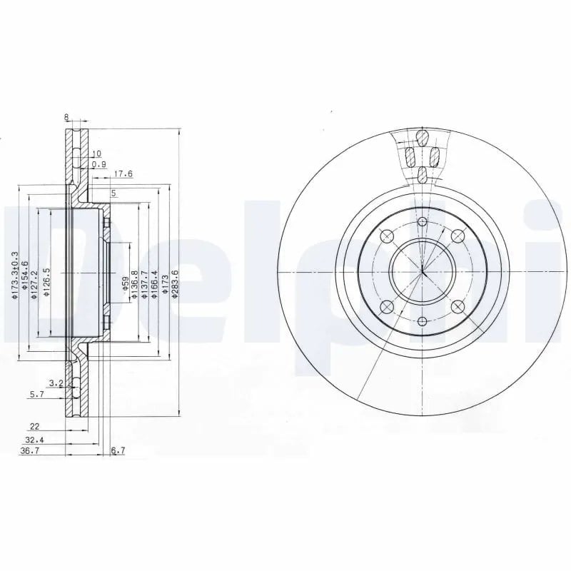 DELPHI BG2407 Fren Diski 0060812422 uygun fiyat hızlı kargo