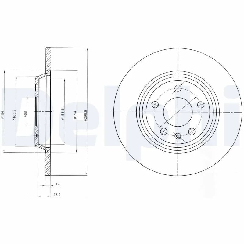 DELPHI BG4081C Fren Diski 8K0615601B uygun fiyat hızlı kargo