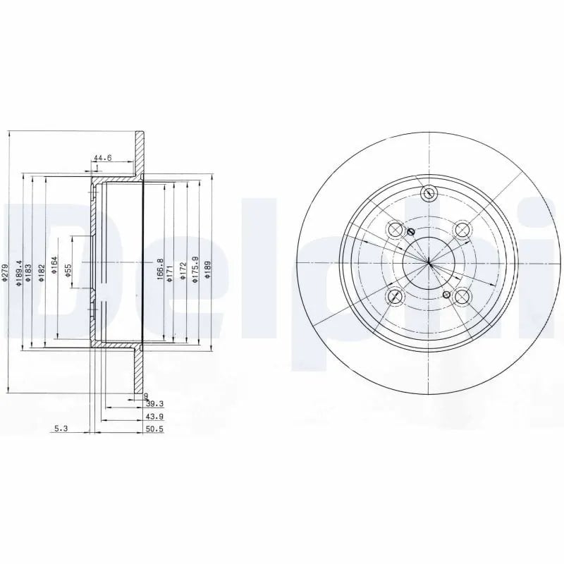 DELPHI BG3974 Fren Diski 42431 02080 uygun fiyat hızlı kargo