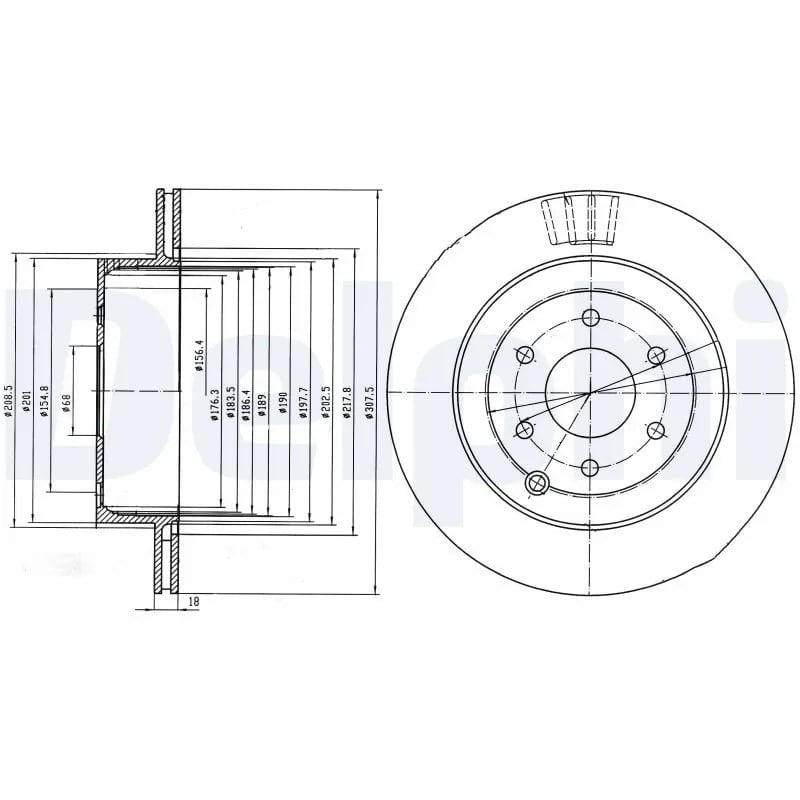 DELPHI BG4174 Fren Diski 43206 EB300 uygun fiyat hızlı kargo