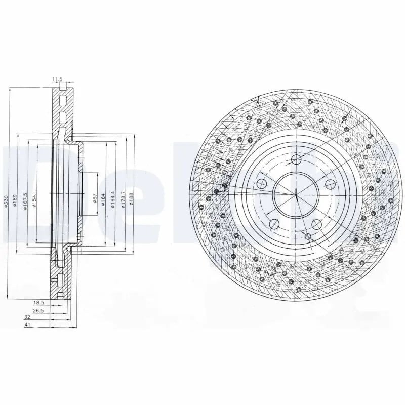 DELPHI BG9014 Fren Diski 2204211812 uygun fiyat hızlı kargo