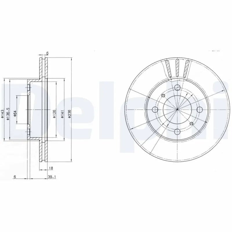 DELPHI BG2810 Fren Diski MB699282 uygun fiyat hızlı kargo