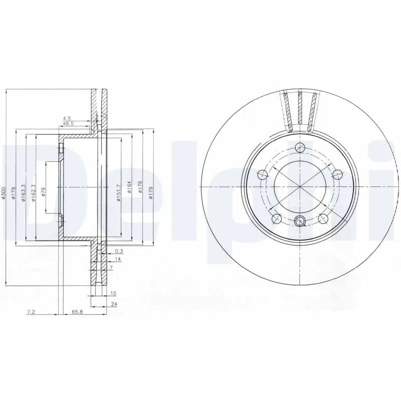DELPHI BG3998C Fren Diski 34116764643 uygun fiyat hızlı kargo
