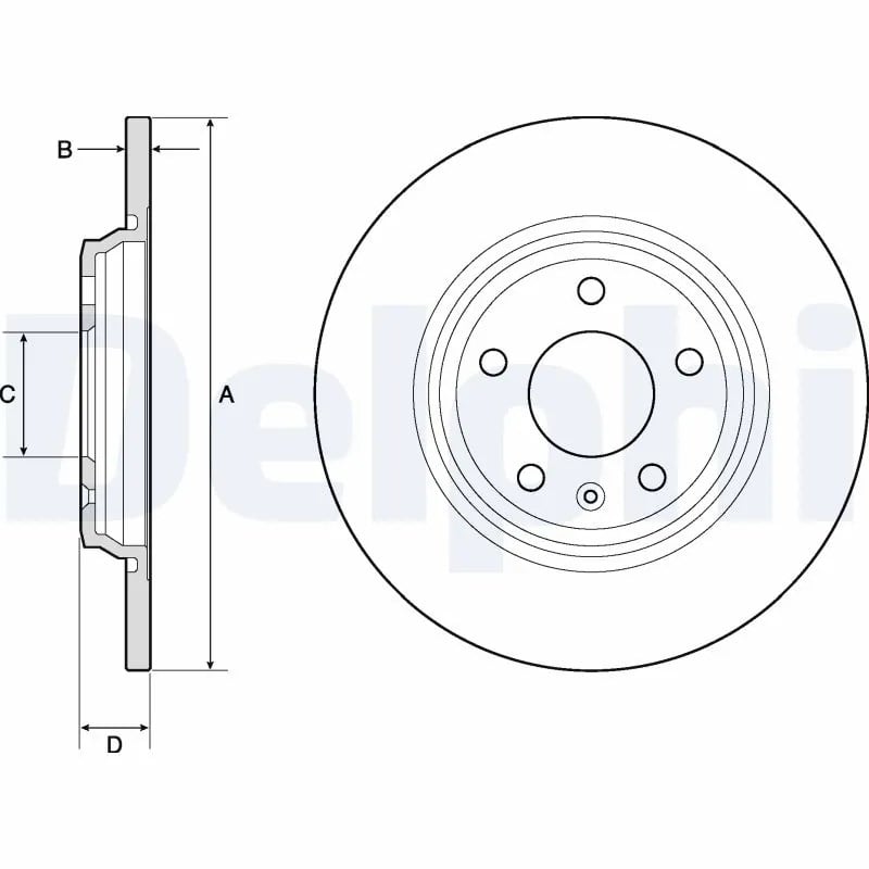 DELPHI BG4800C Fren Diski 80A615601 uygun fiyat hızlı kargo