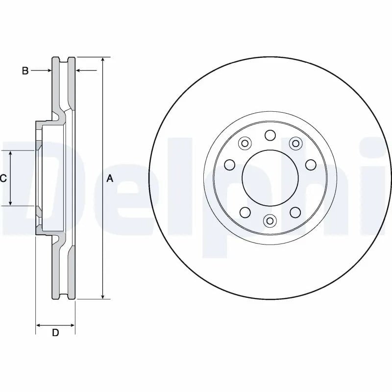 DELPHI BG4696C Fren Diski 1642760480 uygun fiyat hızlı kargo