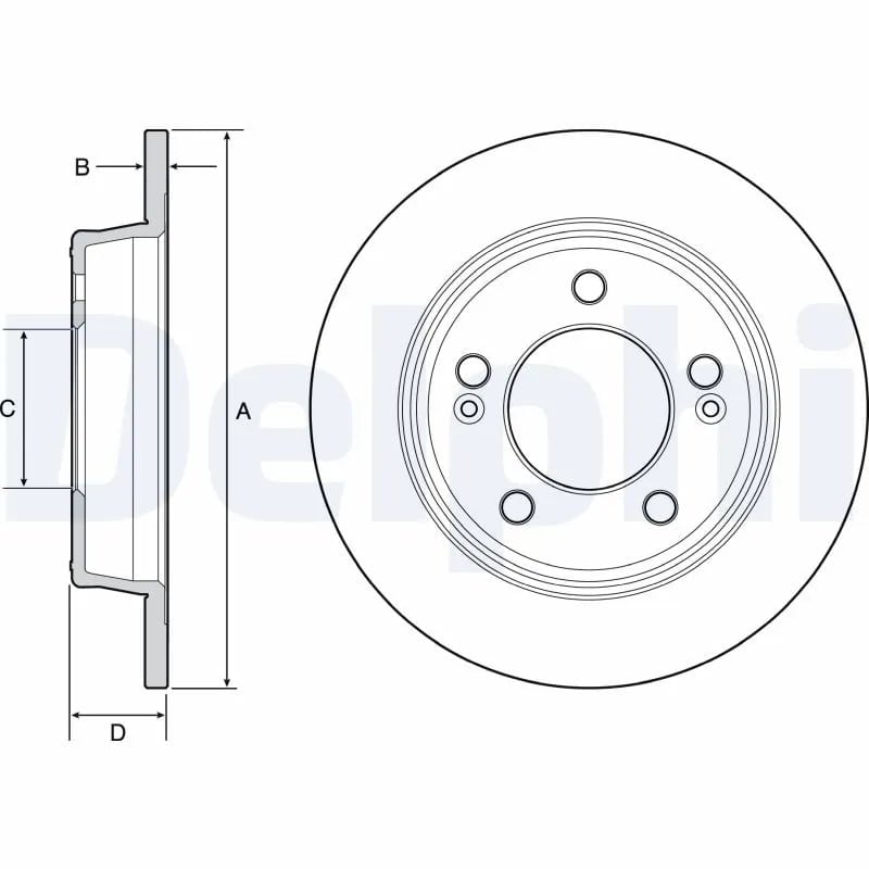 DELPHI BG4559C Fren Diski 58411 3K110 uygun fiyat hızlı kargo