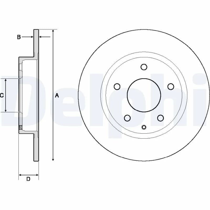 DELPHI BG4707C Fren Diski B45G26251A uygun fiyat hızlı kargo