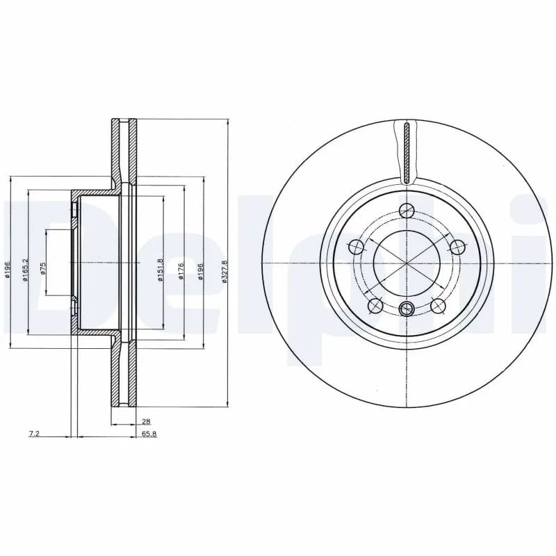 DELPHI BG9108 Fren Diski 34106787490 uygun fiyat hızlı kargo