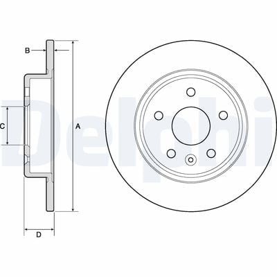 DELPHI BG4761C Fren Diski 13509119 uygun fiyat hızlı kargo