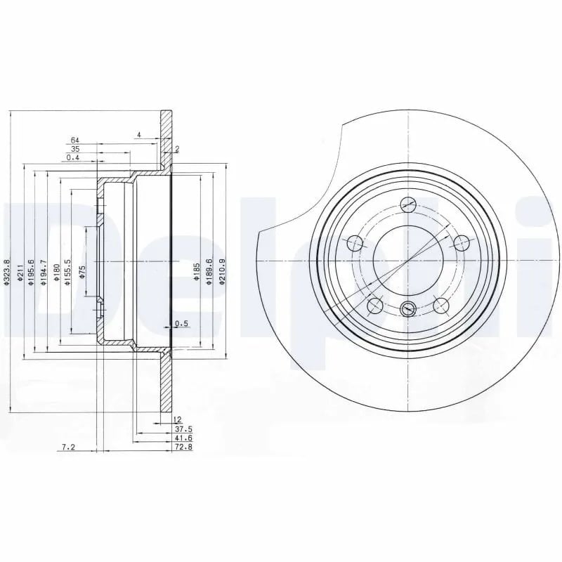 DELPHI BG3629 Fren Diski 34211164911 uygun fiyat hızlı kargo