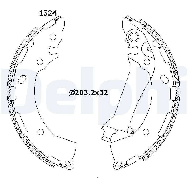 DELPHI LS2200 Fren Kampana Balatası 58350T7A80 uygun fiyat hızlı kargo
