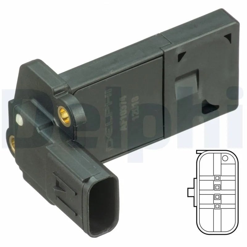 DELPHI AF10374 12B1 Hava Kütle Ölçer Akışmetre 1444420 uygun fiyat hızlı kargo