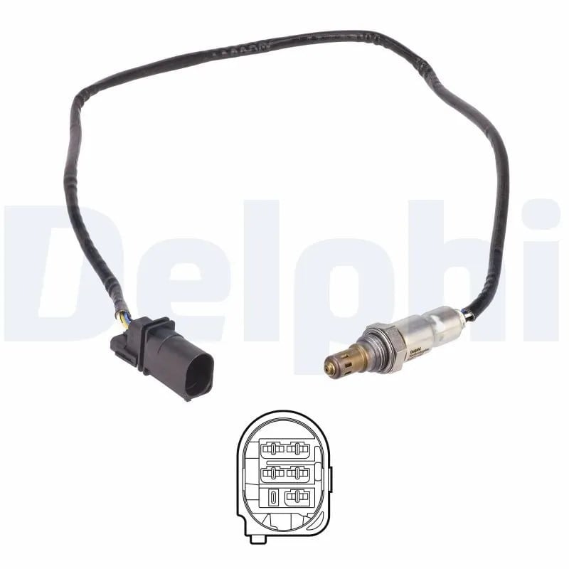 DELPHI ES21182 12B1 Oksijen Sensörü Lambda Sensörü 4G0906265 uygun fiyat hızlı kargo