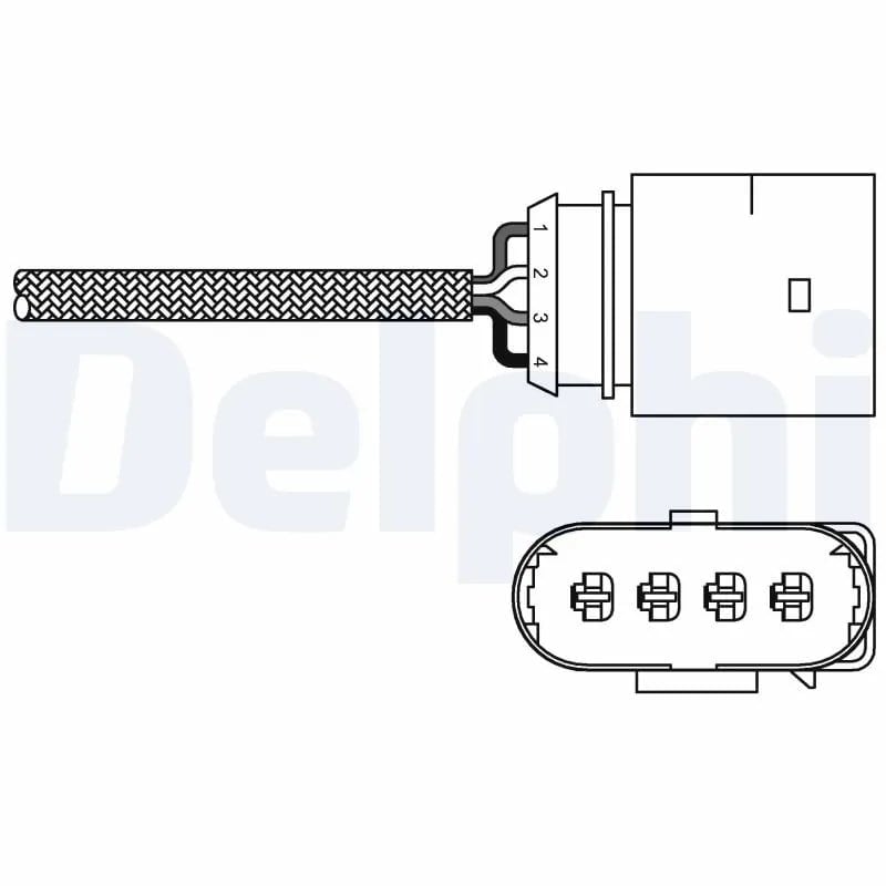 DELPHI ES20285 12B1 Oksijen Sensörü Lambda Sensörü 06B906265B uygun fiyat hızlı kargo
