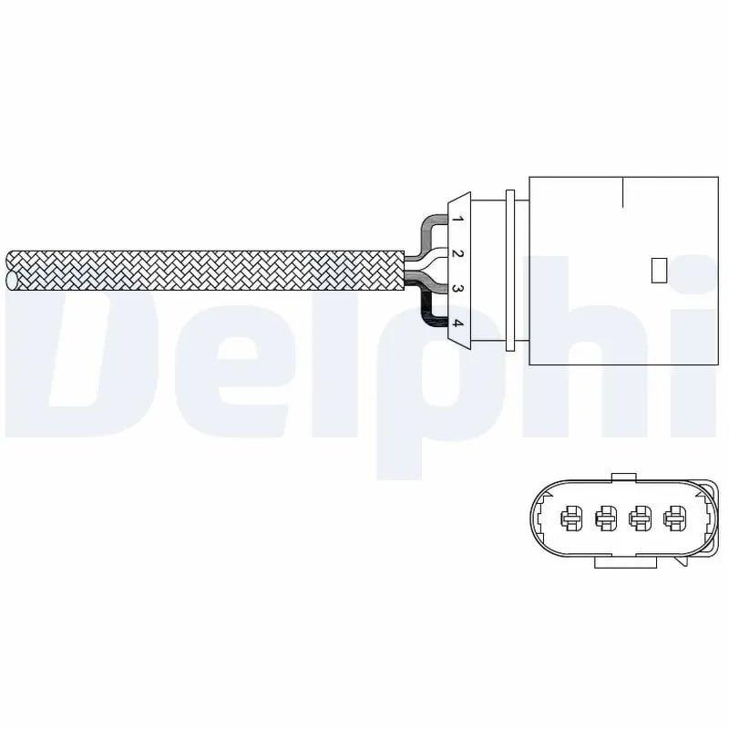 DELPHI ES20338 12B1 Oksijen Sensörü Lambda Sensörü 058906265B uygun fiyat hızlı kargo