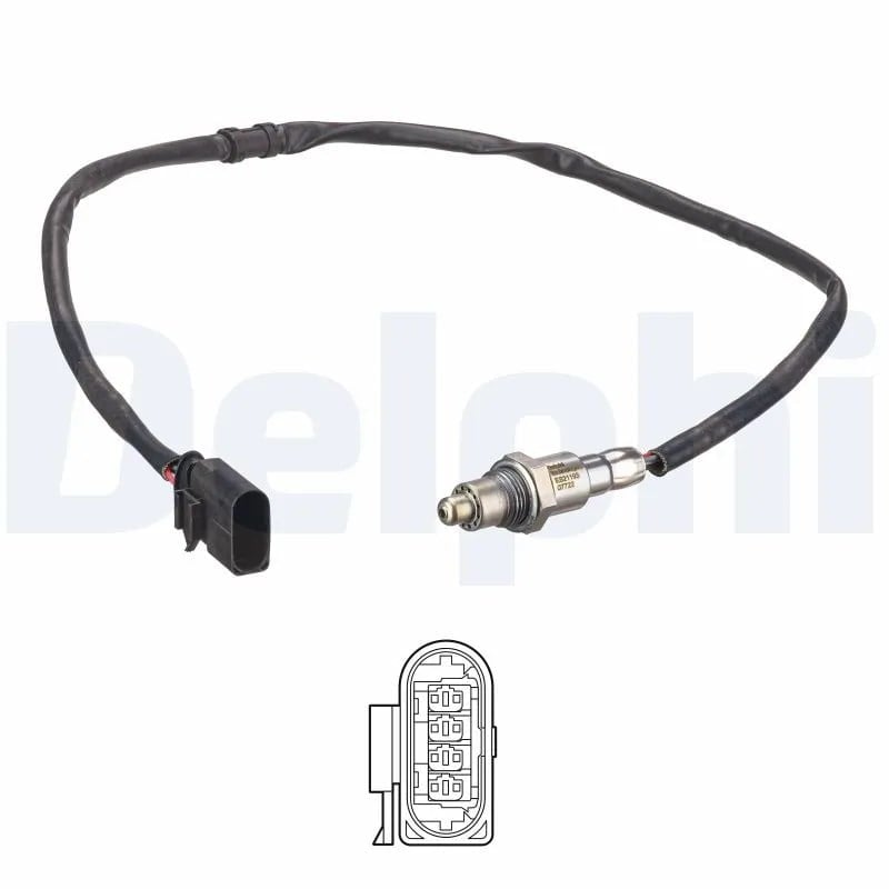 DELPHI ES21193 12B1 Oksijen Sensörü Lambda Sensörü 04C906262K uygun fiyat hızlı kargo