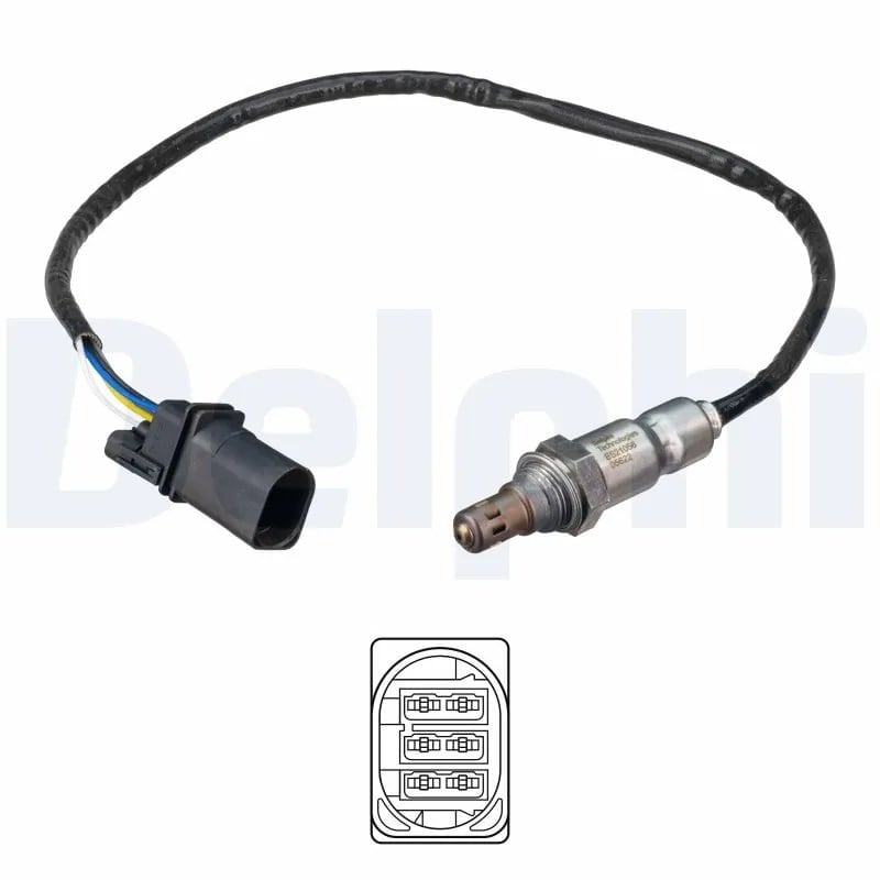 DELPHI ES21056 12B1 Oksijen Sensörü Lambda Sensörü 04L906262AF uygun fiyat hızlı kargo