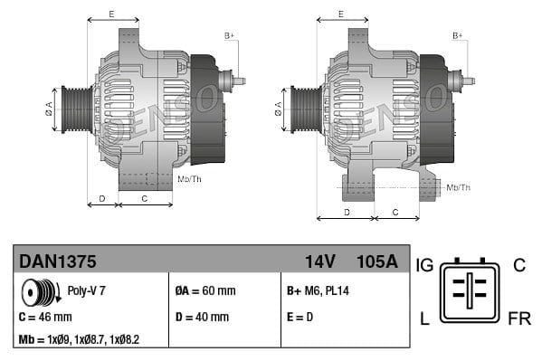 DENSO DAN1375 Alternatör 31100 RAA A01 uygun fiyat hızlı kargo