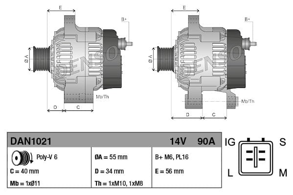 DENSO DAN1021 Alternatör 27060 0D140 uygun fiyat hızlı kargo