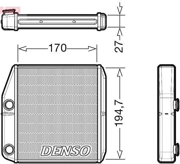DENSO DRR09101 Kalorifer Radyatörü 77366513 uygun fiyat hızlı kargo