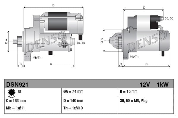 DENSO DSN921 Marş Motoru 28100 22030 uygun fiyat hızlı kargo