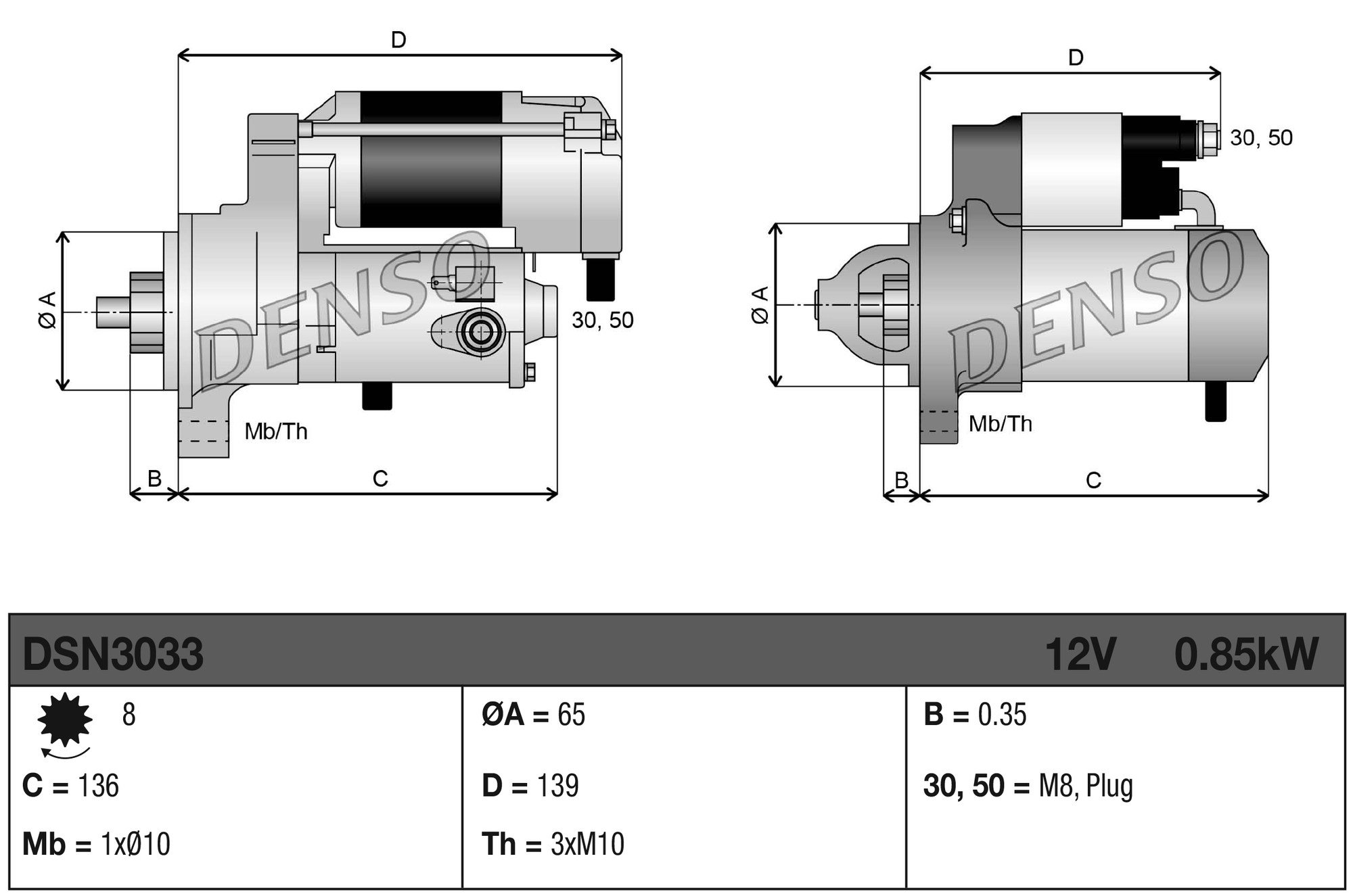 DENSO DSN3033 Marş Motoru 7700104674 uygun fiyat hızlı kargo