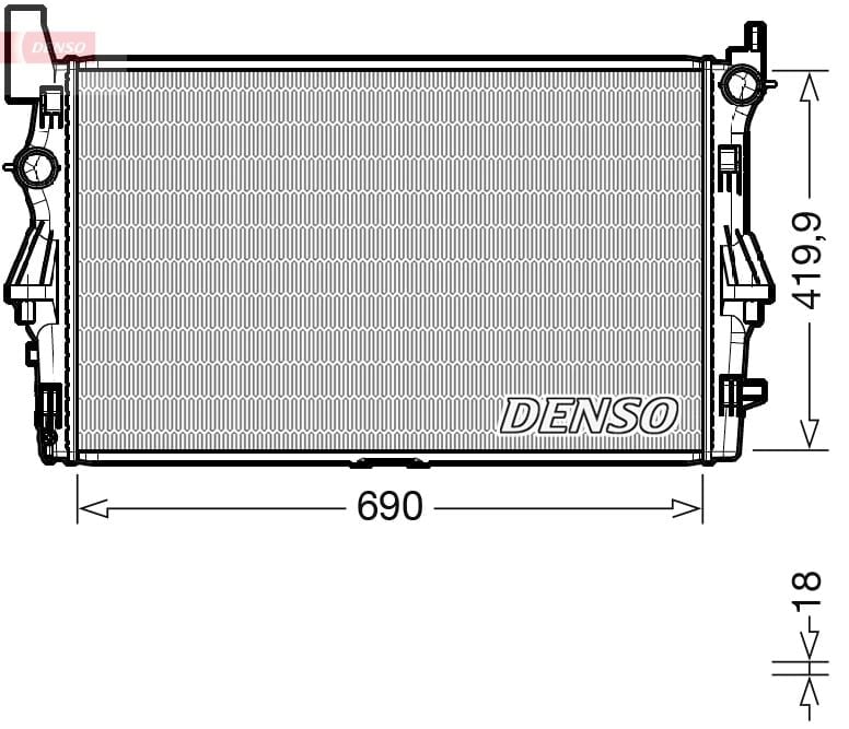 DENSO DRM17114 Su Radyatörü 4475010201 uygun fiyat hızlı kargo