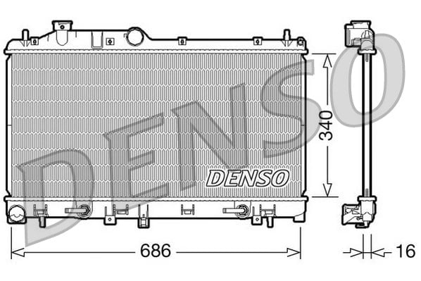 DENSO DRM36009 Su Radyatörü 45111AG020 uygun fiyat hızlı kargo