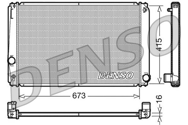 DENSO DRM50051 Su Radyatörü 164000V030 uygun fiyat hızlı kargo