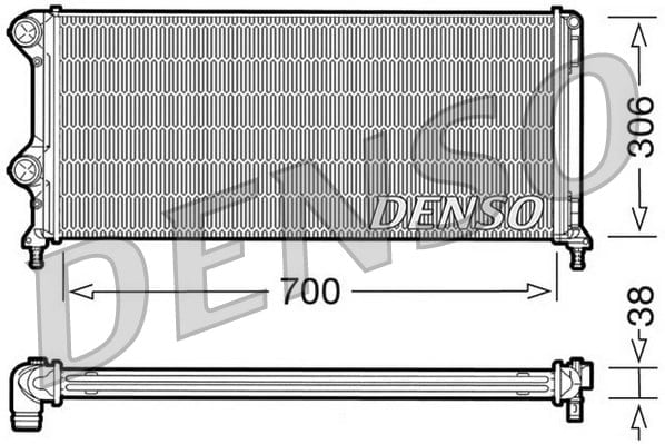 DENSO DRM09060 Su Radyatörü 46807378 uygun fiyat hızlı kargo