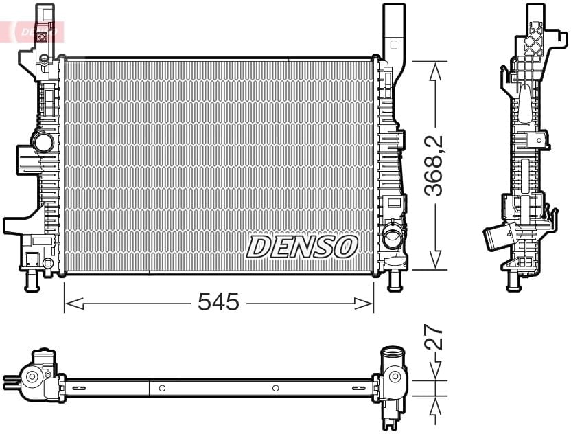 DENSO DRM10122 Su Radyatörü 1889730 uygun fiyat hızlı kargo