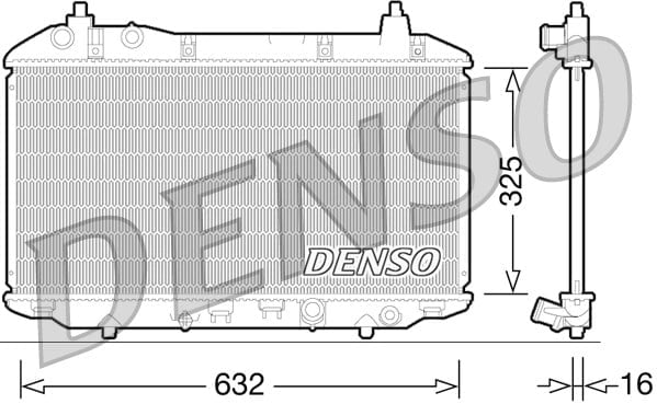 DENSO DRM40031 Su Radyatörü 19010RSHE01 uygun fiyat hızlı kargo