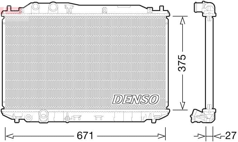 DENSO DRM40029 Su Radyatörü 19010RNAJ51 uygun fiyat hızlı kargo