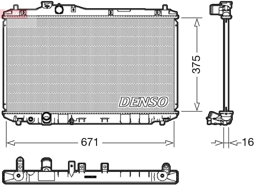 DENSO DRM40037 Su Radyatörü 19010R1AA51 uygun fiyat hızlı kargo