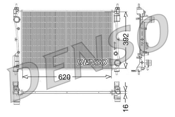DENSO DRM09114 Su Radyatörü 51863817 uygun fiyat hızlı kargo