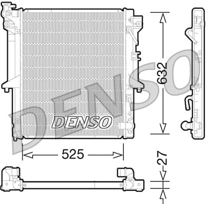 DENSO DRM45035 Su Radyatörü MN135033 uygun fiyat hızlı kargo