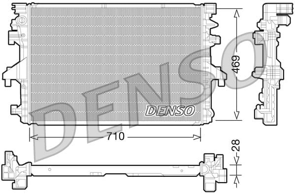 DENSO DRM32038 Su Radyatörü 7E0121253A uygun fiyat hızlı kargo