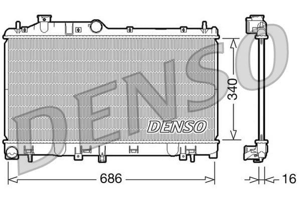 DENSO DRM36007 Su Radyatörü 45111AG010 uygun fiyat hızlı kargo