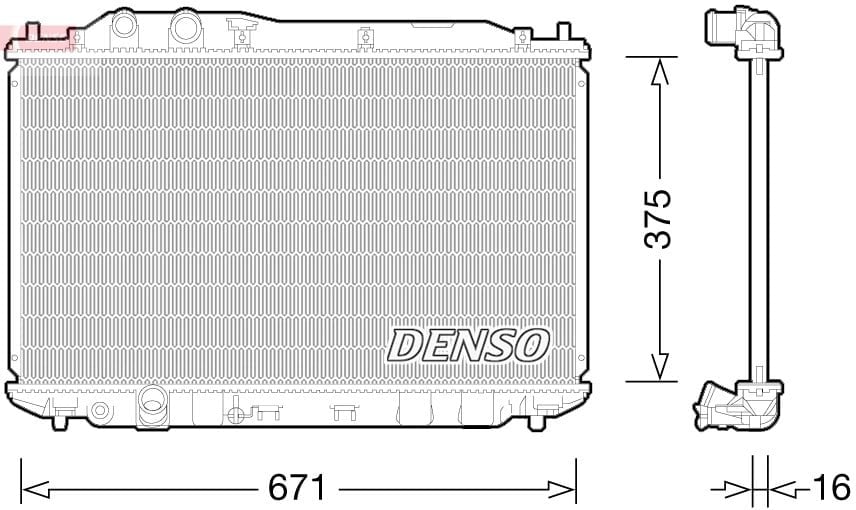 DENSO DRM40028 Su Radyatörü 19010RNAA01 uygun fiyat hızlı kargo