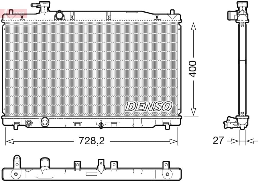 DENSO DRM40050 Su Radyatörü 19010RZPG01 uygun fiyat hızlı kargo