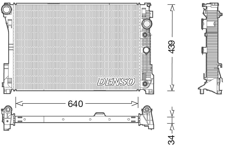 DENSO DRM17048 Su Radyatörü 2045001203 uygun fiyat hızlı kargo