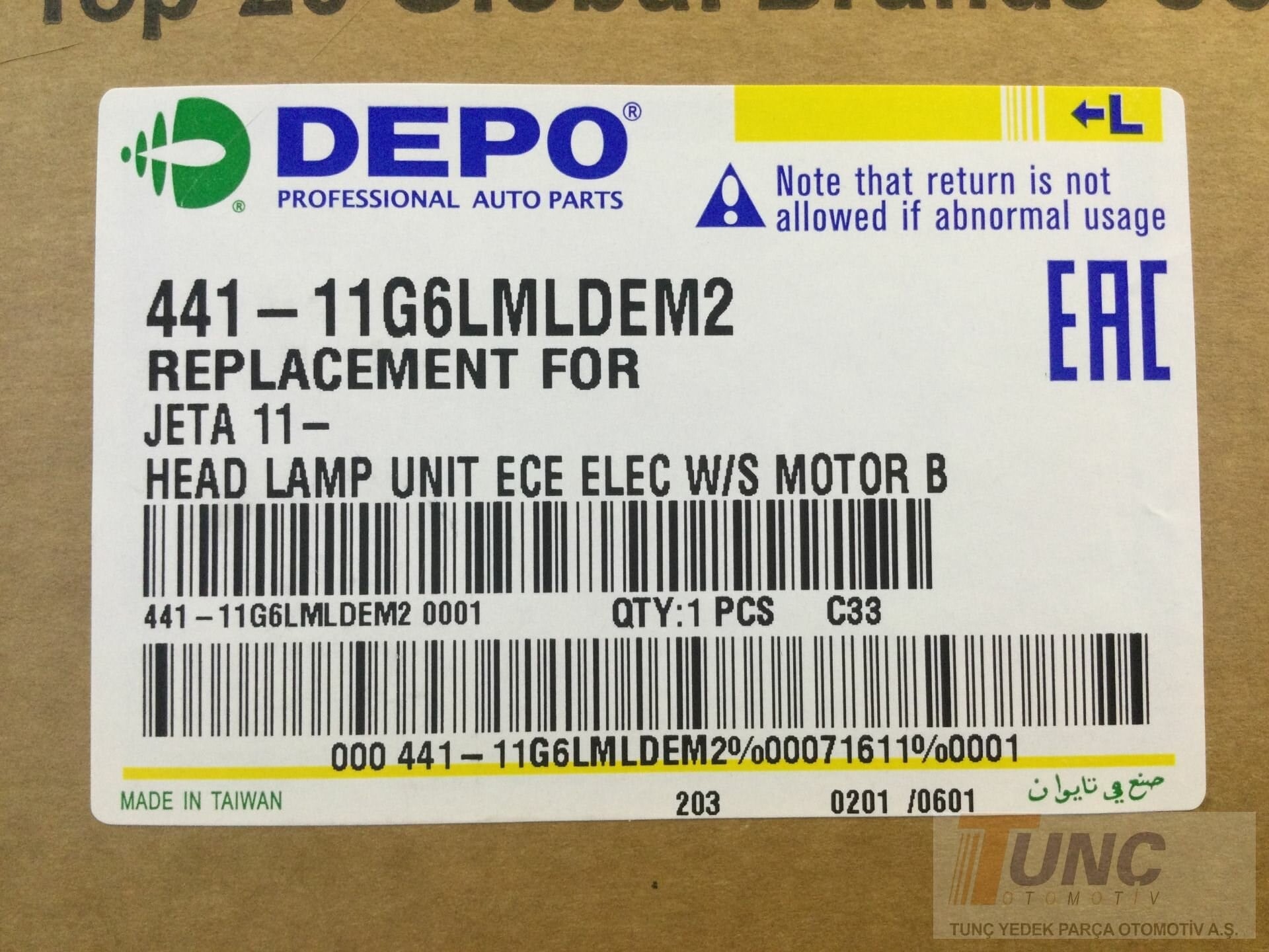 DEPO 441 11G6LMLDEM2 Far 5C7941005H uygun fiyat hızlı kargo