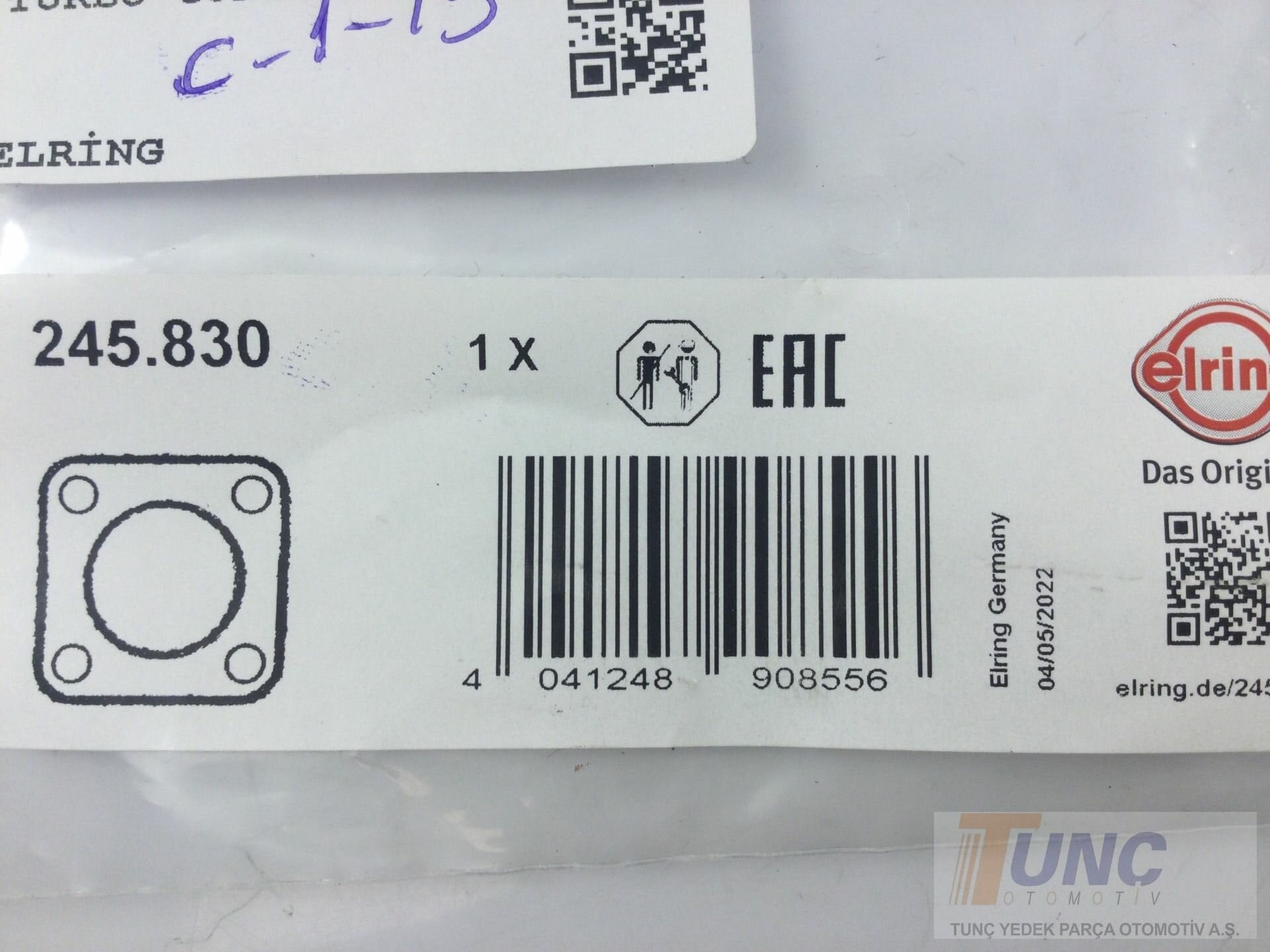 ELRING 245 830 Boğaz Contası 04B145757 uygun fiyat hızlı kargo