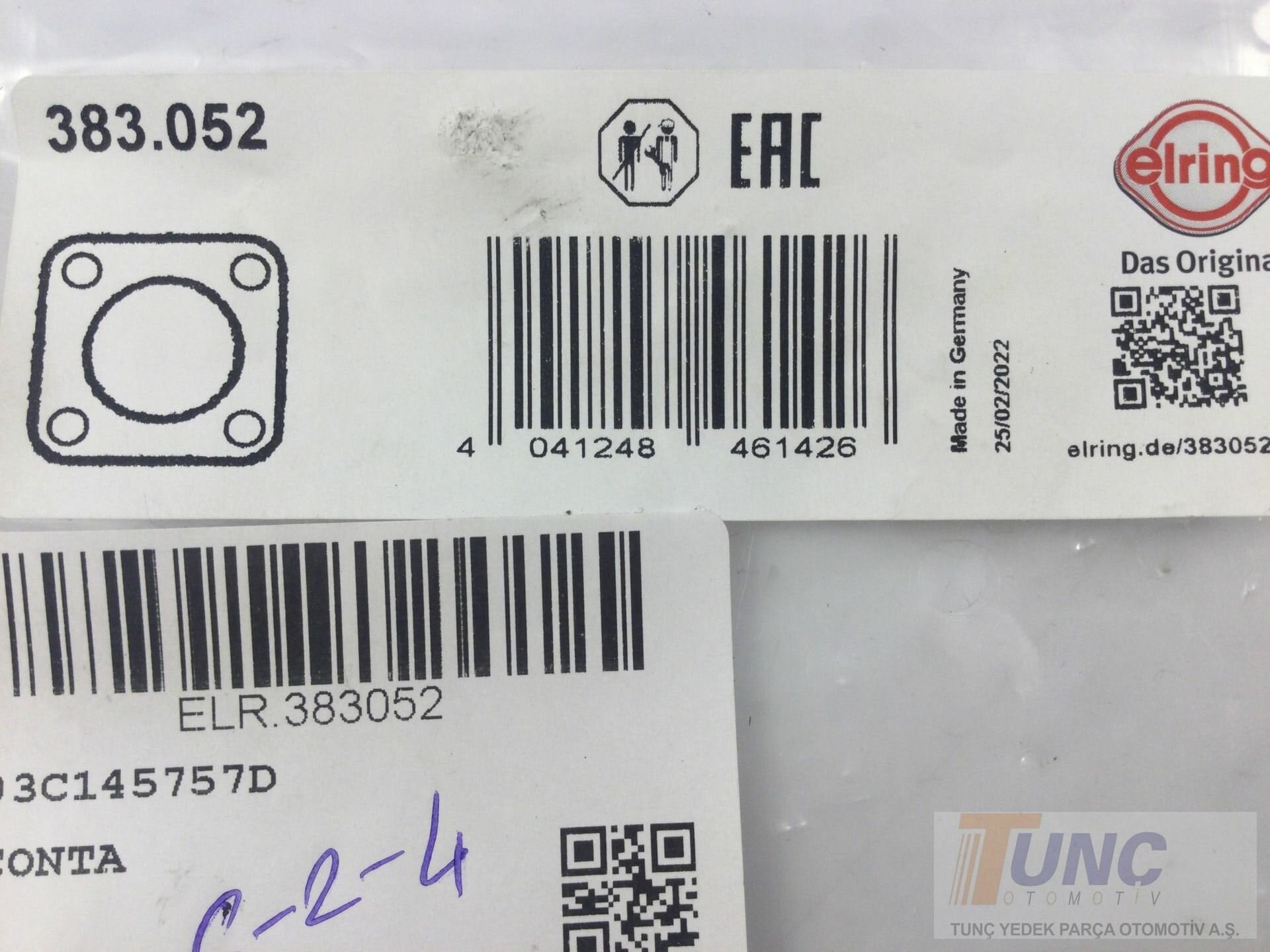 ELRING 383 052 Boğaz Contası 03C145757D uygun fiyat hızlı kargo