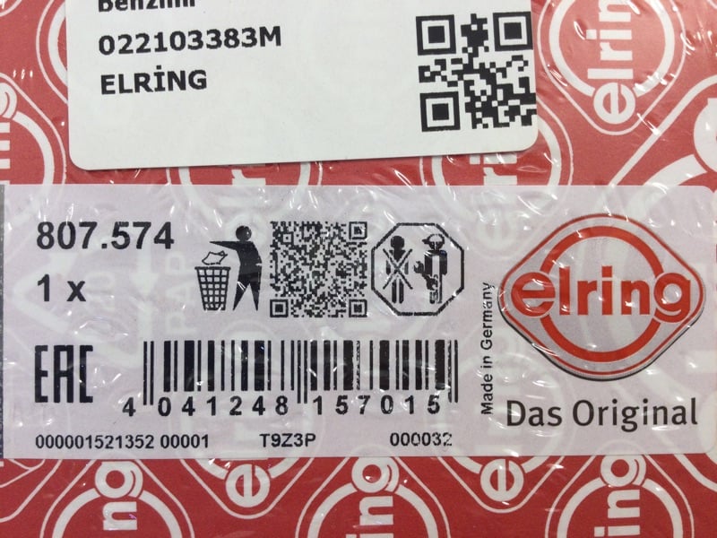 ELRING 807 574 Silindir Kapak Contası 022103383M uygun fiyat hızlı kargo