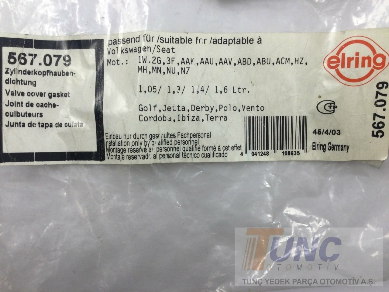 ELRING 567079 Supap Kapak Contası 030103483B uygun fiyat hızlı kargo