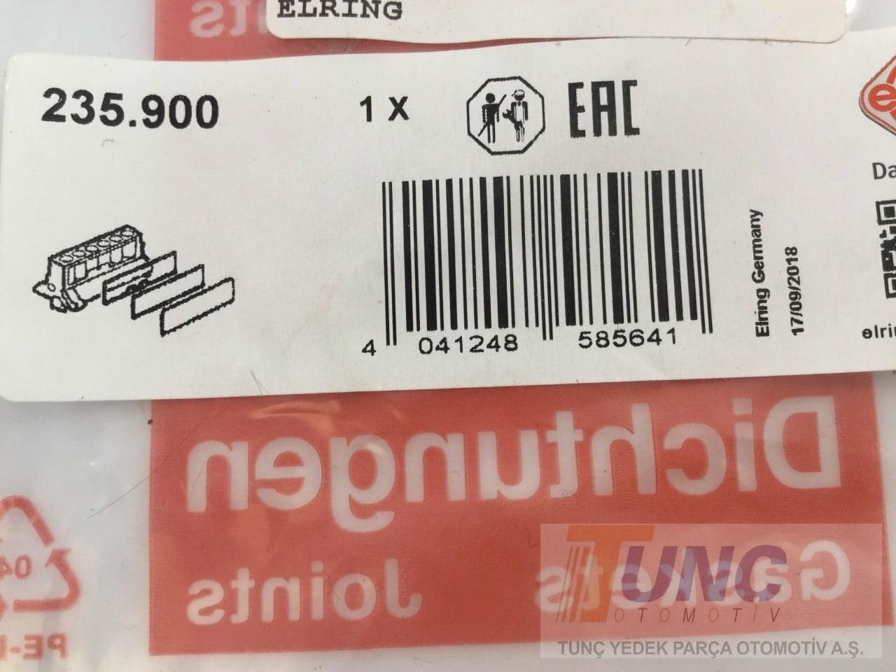 ELRING 235 900 Yağ Soğutucu Contası 03L198070 uygun fiyat hızlı kargo