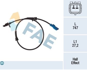 FAE 78333 ABS Devir Sensörü 9805066080 uygun fiyat hızlı kargo